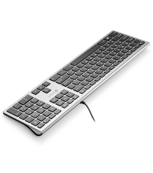 Клавиатура Oklick 890S проводная, USB Type-A, серый