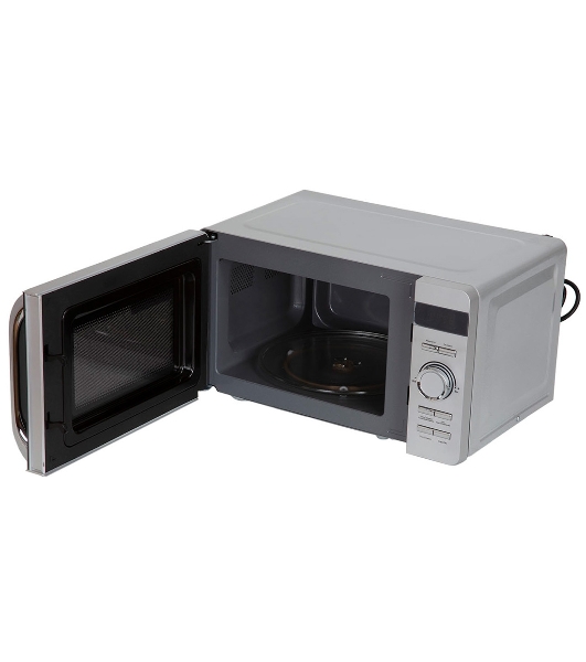 Микроволновая печь Pioneer MW229D серебристый, 20 л, 700 Вт, переключатели - кнопки, поворотный механизм
