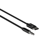 Кабель аудио MORE CHOICE (4610196409844) UK28a AUX 3.5мм Type-C 1м, черный, фото2