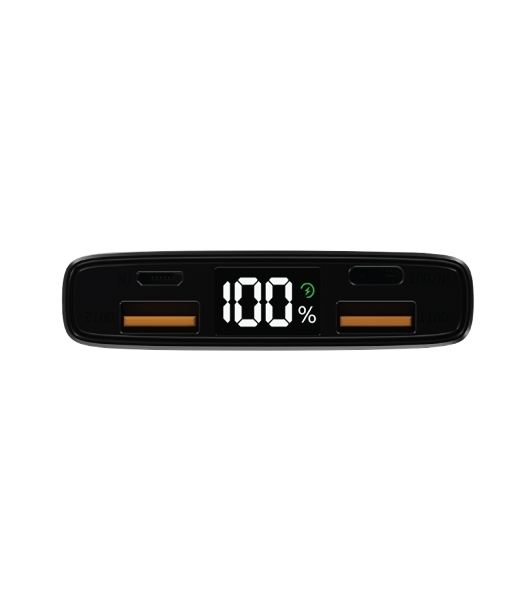 Портативный аккумулятор OLMIO QL-10, 10000mAh, 22.5W, QuickCharge3.0/PowerDelivery, LCD, красный,