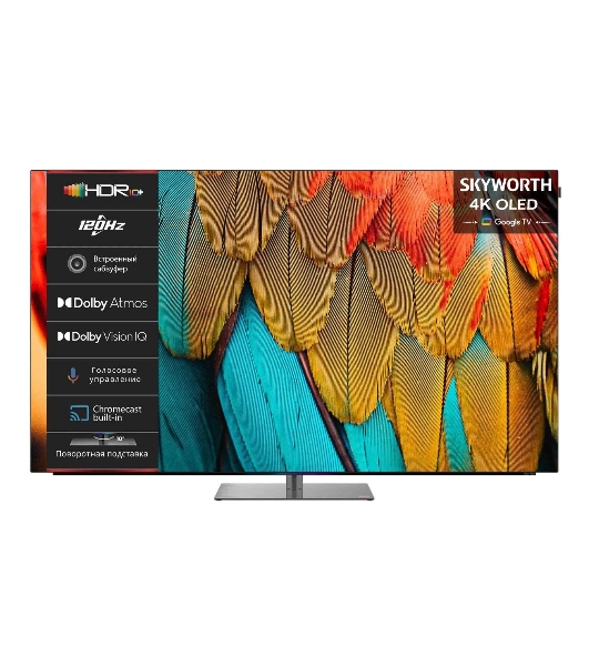 Телевизор Skyworth 77' 77SXF9850 черный OLED 4K UHD 120Hz Google TV