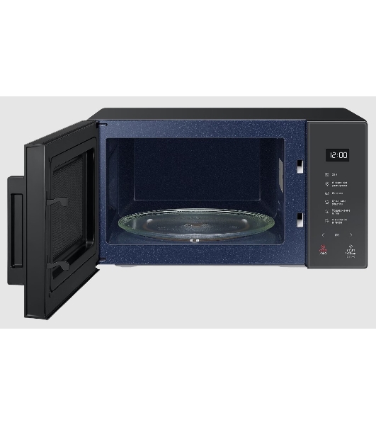 Микроволновая печь Samsung MS23T5018AC/BW антрацит, 23 л, 800 Вт, переключатели - сенсор