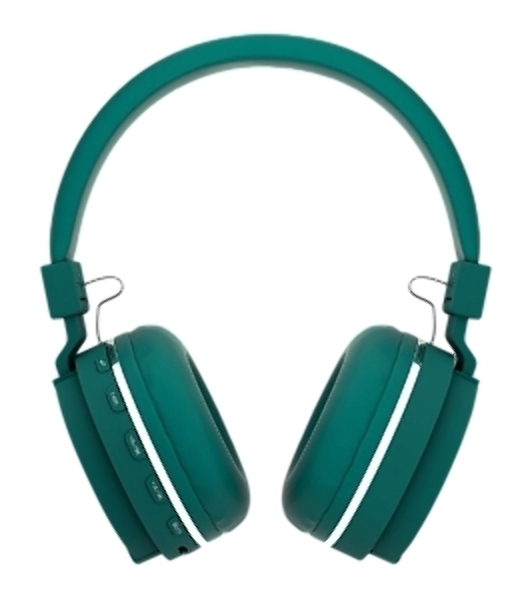 Беспроводные наушники MORE CHOICE HW15 зеленый, накладные, Bluetooth, до 6 ч