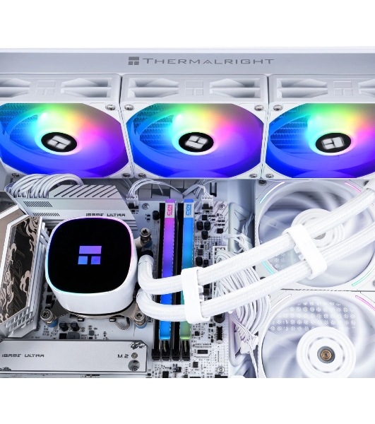 Система жидкостного охлаждения Thermalright Frozen Horizon 360 V2 Soc-AM5/AM4/1200/1700/1851 белый 4-pin 29.5dB Al Ret (F-HORIZON-360-WH-V2)
