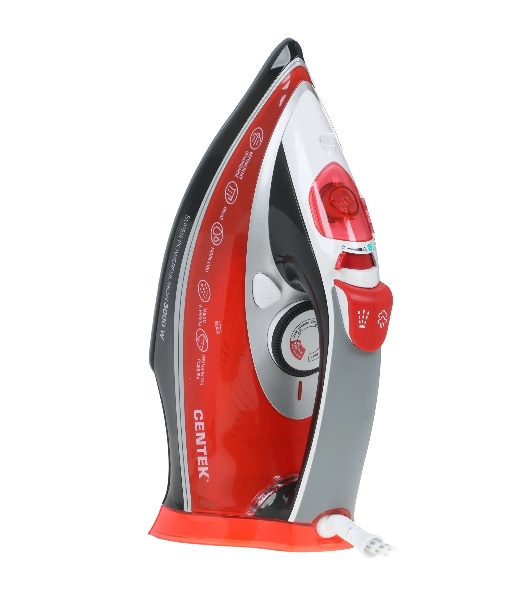 Утюг Centek CT-2346 красный/черный/белый, 3000 Вт, 45 г/мин, 190 г/мин, 380 мл