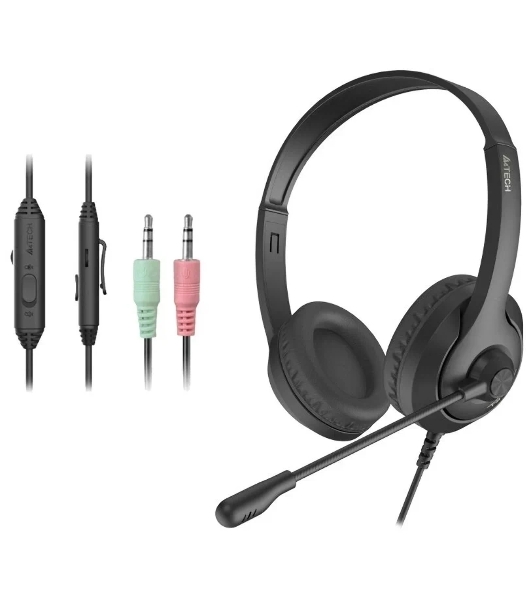 Гарнитура A4Tech Fstyler FH100 чёрный, проводная