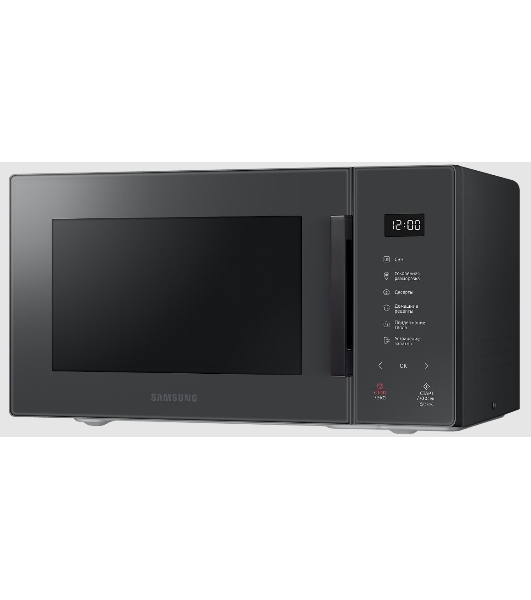 Микроволновая печь Samsung MS23T5018AC/BW антрацит, 23 л, 800 Вт, переключатели - сенсор