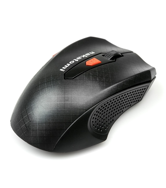 Мышь беспроводная Nakatomi MRON-07U черный, 1600 dpi, радиоканал, USB, кнопки - 5