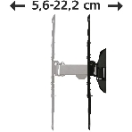 Кронштейн для телевизора Hama 00220823 черный 32'-65' макс.20кг настенный поворот и наклон, фото4