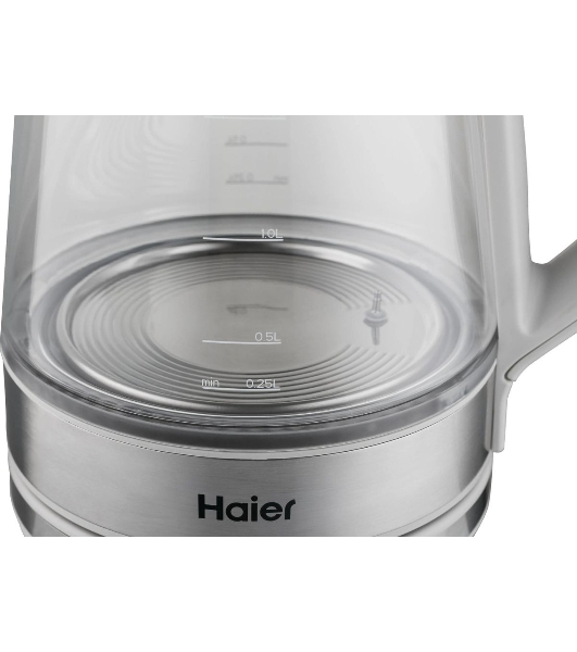 Чайник электрический Haier HK-501 1.7л. 2400Вт серый корпус: стекло/пластик (TD0036930RU)