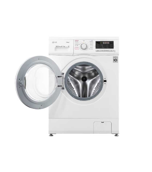 Стиральная машина LG F1296CDS0X белый, загрузка фронтальная 6 кг, 1200 об/мин, класс B