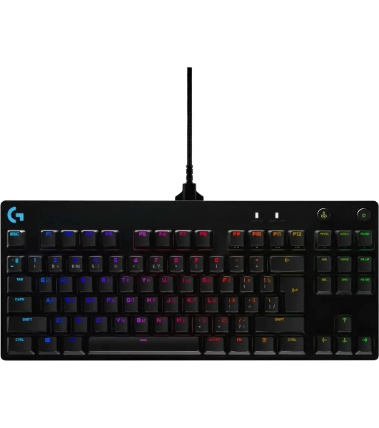Клавиатура Logitech Gaming PRO проводная, USB Type-A, чёрный