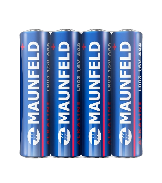 Батарейки Maunfeld Alkaline ААА(LR03 MBLR03-SR40, спайка 4 шт., 1.5 В