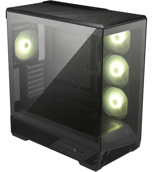 Компьютерный корпус MSI MAG PANO 130R PZ 2xUSB 3.2 Gen 1, 1xUSB 3.2 Gen2 Type-C, 3x120мм ARGB Reverse Blade Fan, 1x120мм ARGB Fan, 1 to 3 Fan PWM Splitter, Tempered Glass Window