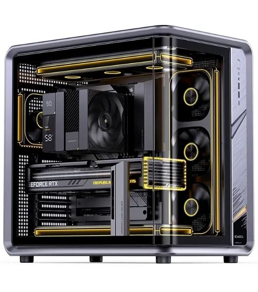 Корпус Jonsbo Jonsplus BO400CG, Midi-Tower, серый