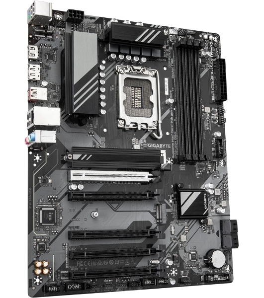Материнская плата Gigabyte B760 DS3H GEN5, LGA 1700, Intel B760, 4xDDR5, 4xSATA, 2xM.2, 1xPCIe 5.0 x16, 4xPCIe 3.0 x16, 1xHDMI, 1xDP, 1x1Gb LAN, 1xUSB-C 20Gbps, 1xUSB-A 10Gbps, 4xUSB-A 2.0, 1xPS/2, 3x3.5 мм, 7.1, ATX