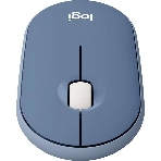 Мышь беспроводная Logitech Pebble M350 синий, 1000 dpi, радиоканал, Bluetooth, USB, кнопки - 3, фото4