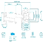 Кронштейн Arm media MARS-6 черный, 10 шт/уп. Кр. стал. настенный для TV 10'-32', max 25 кг, 5 ст св., нак. +5°-15°, пов. ±90° от ст. 62-270 мм. max VESA 100x100 мм., фото4
