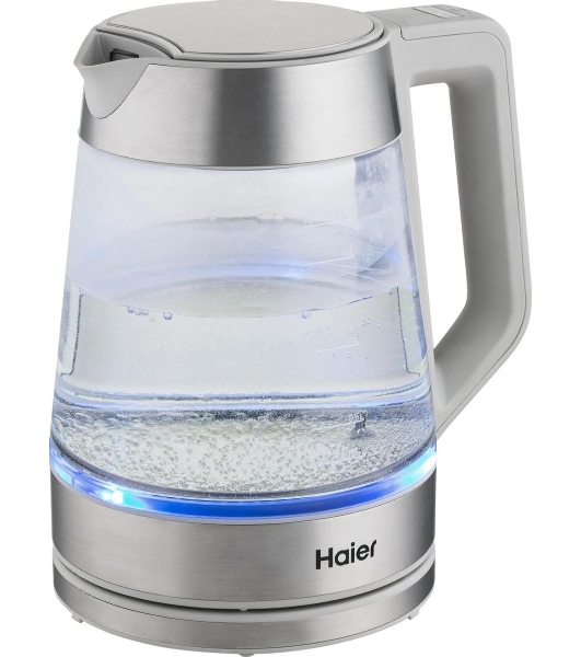 Чайник электрический Haier HK-501 1.7л. 2400Вт серый корпус: стекло/пластик (TD0036930RU)