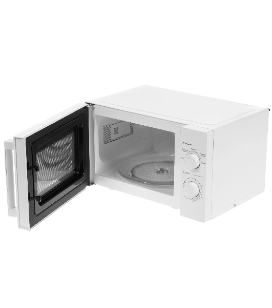 Микроволновая печь Midea MM720CY6-W белый, 20 л, 700 Вт, переключатели - поворотный механизм