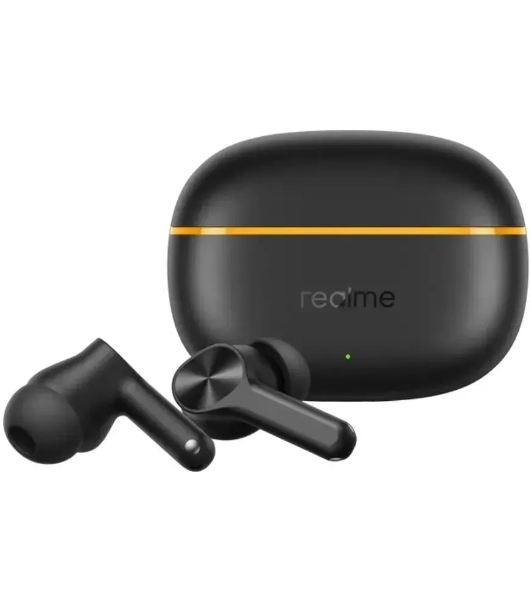 Наушники TWS Realme Buds T200 Lite черный, внутриканальные, Bluetooth, до 28 ч