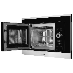 Встраиваемая микроволновая печь Monsher MMH 201 BX 60 см, 20 л, 8 автоматических кулинарных программ, 5 режимов мощности, функция размораживания по весу полуфабрикатов или по времени, черный и нерж., фото3