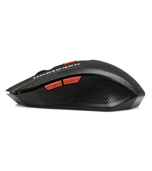Мышь беспроводная Nakatomi MRON-08U черный, 1600 dpi, радиоканал, USB, кнопки - 6