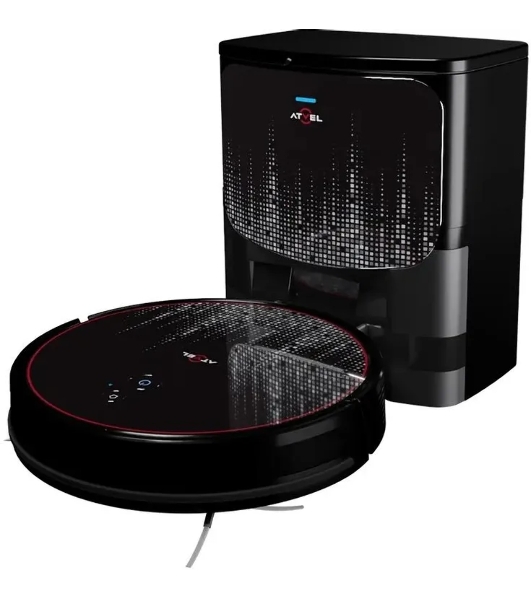 Робот-пылесос Atvel R80 Base черный, 2600 мА*ч Li-Ion, уборка влажная/сухая, пылесборник контейнер 0.34 л