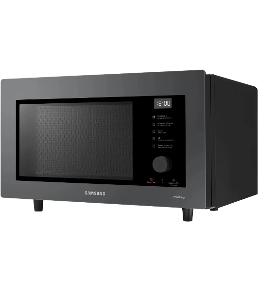 Микроволновая печь Samsung MC32DB7746KC/BW антрацит, 32 л, 1400 Вт, переключатели - сенсор, поворотный механизм