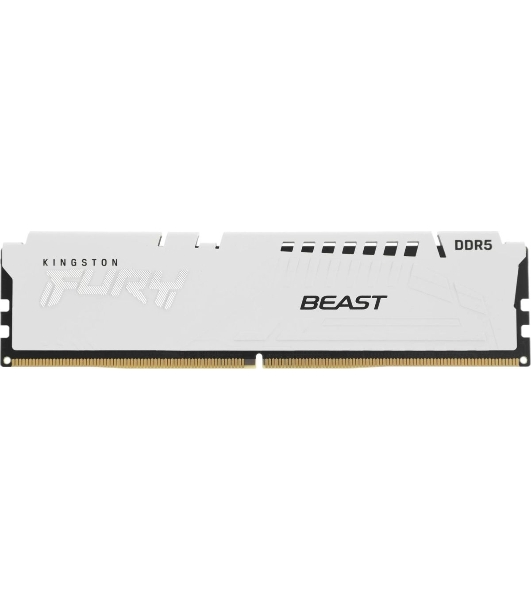 Оперативная память Kingston Fury Beast EXPO, DDR5, 32Gb (2x16 GB), 6400 MHz, CL32, радиатор, белый