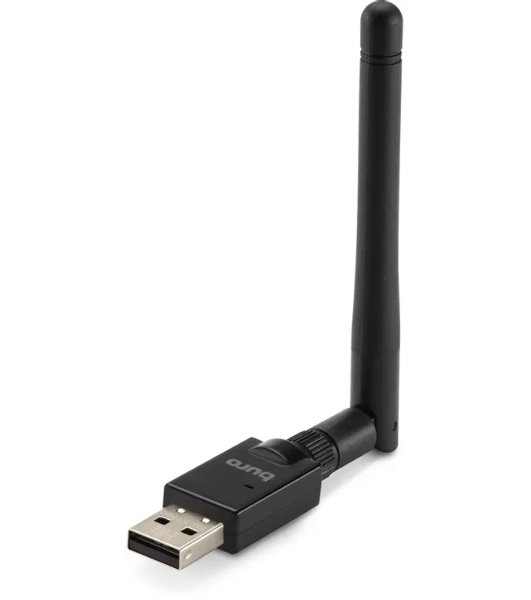 Адаптер USB Buro Bluetooth 5.0+EDR class 1 100м черный