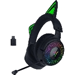 Гарнитура Razer Kraken Kitty V3 Pro чёрный, беспроводная + проводная, радиоканал, до 70 ч, подсветка, фото3