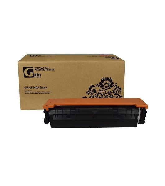 Картридж лазерный GalaPrint GP-CF540A (№203A) черный (1400 стр) для HP Color LaserJet Pro CM254/CM254dw/CM254nw/CM280/CM280nw/CM281/CM281fdn/CM281fdw