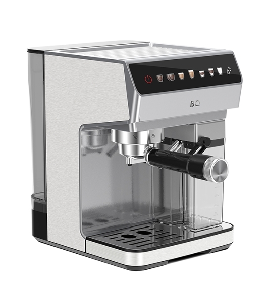 Кофеварка рожковая BQ CM7004 стальной, исп. кофе - молотый, 1,6 л, 1450 Вт, 20 бар