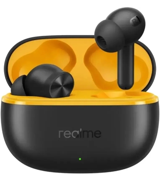 Наушники TWS Realme Buds T200 Lite черный, внутриканальные, Bluetooth, до 28 ч
