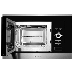 Встраиваемая микроволновая печь Monsher MMH 201 BX 60 см, 20 л, 8 автоматических кулинарных программ, 5 режимов мощности, функция размораживания по весу полуфабрикатов или по времени, черный и нерж., фото4