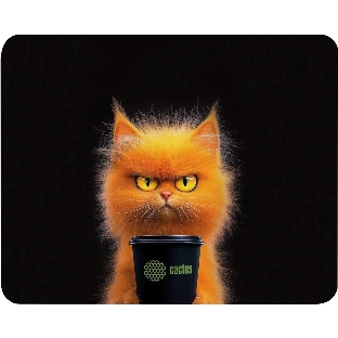 Коврик для мыши Cactus Red Cat 220x180x2мм (CS-MP-P11XS)