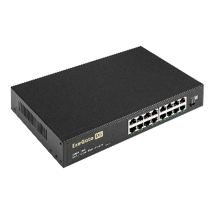 Коммутатор ExeGate EDGS-1016D, 16×1 Гбит/с, неуправляемый