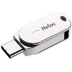 Флешка USB Netac U785C (NT03U785C-064G-32PN), 64Gb, USB 3.0/TypeC, R/W 110/45, серебристый, фото4