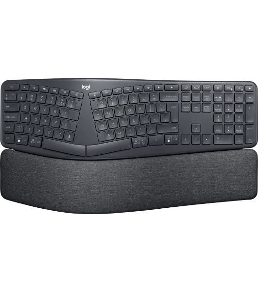 Клавиатура Logitech Ergo K860 беспроводная, Bluetooth, радиоканал, чёрный