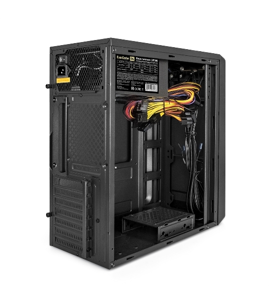 Компьютерный корпус Miditower ExeGate XP-332UC-UNS500 (ATX, БП UNS500 с вент. 12см, 2хUSB 3.0/1хTypeC, аудио, черный)