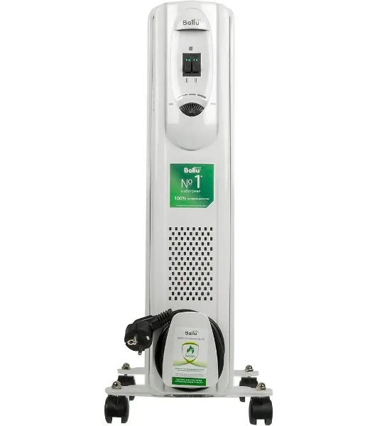 Обогреватель масляный Ballu Comfort BOH/CM-09WDN (9 секций) белый, 2000 Вт, 25 м2, термостат
