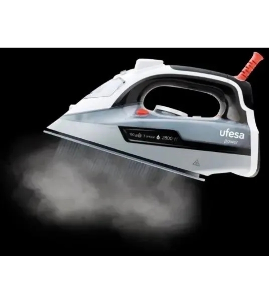 Утюг Ufesa PV3285 POWER серый/белый, 2800 Вт, 30 г/мин, 180 г/мин, 330 мл