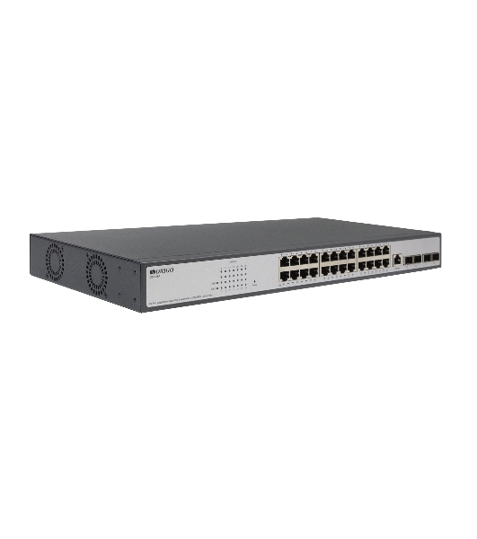 Коммутатор ORIGO Managed L3 Switch 24x1000Base-T PoE, 4x10Gbase-X SFP+, PoE Budget 370W, RJ45 Console, 19' w/brackets