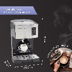 Кофеварка рожковая Zigmund & Shtain ZCM-887 черный/стальной, исп. кофе - молотый, 1.4 л. 1500 Вт, 20 бар, фото2