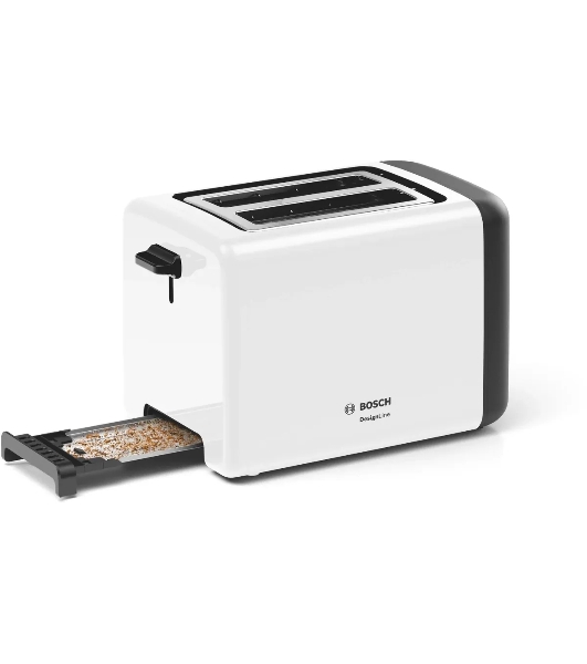 Тостер Bosch TAT3P421 белый, 970 Вт, 2 слота