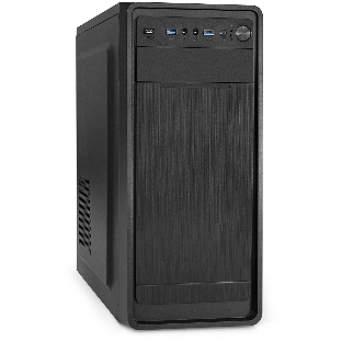 Компьютерный корпус Miditower ExeGate XP-332UC-UNS500 (ATX, БП UNS500 с вент. 12см, 2хUSB 3.0/1хTypeC, аудио, черный)