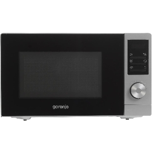 Микроволновая печь Gorenje MO20A3T4 серый/черный, 20 л, 700 Вт, переключатели - поворотный механизм