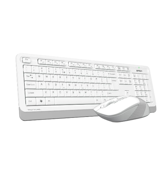 Комплект клавиатура+мышь A4Tech FStyler FG1010 беспроводной, USB, 2000 DPI, белый/серый