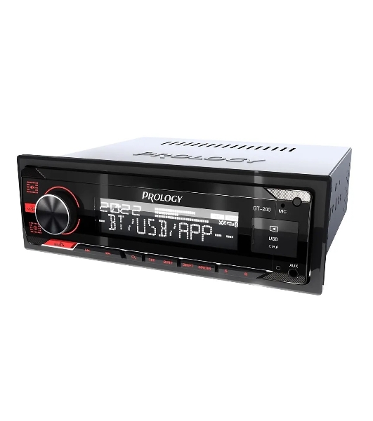 Автомагнитола Prology GT-200, 1 DIN, Bluetooth, USB Type-A, AUX, пульт ДУ